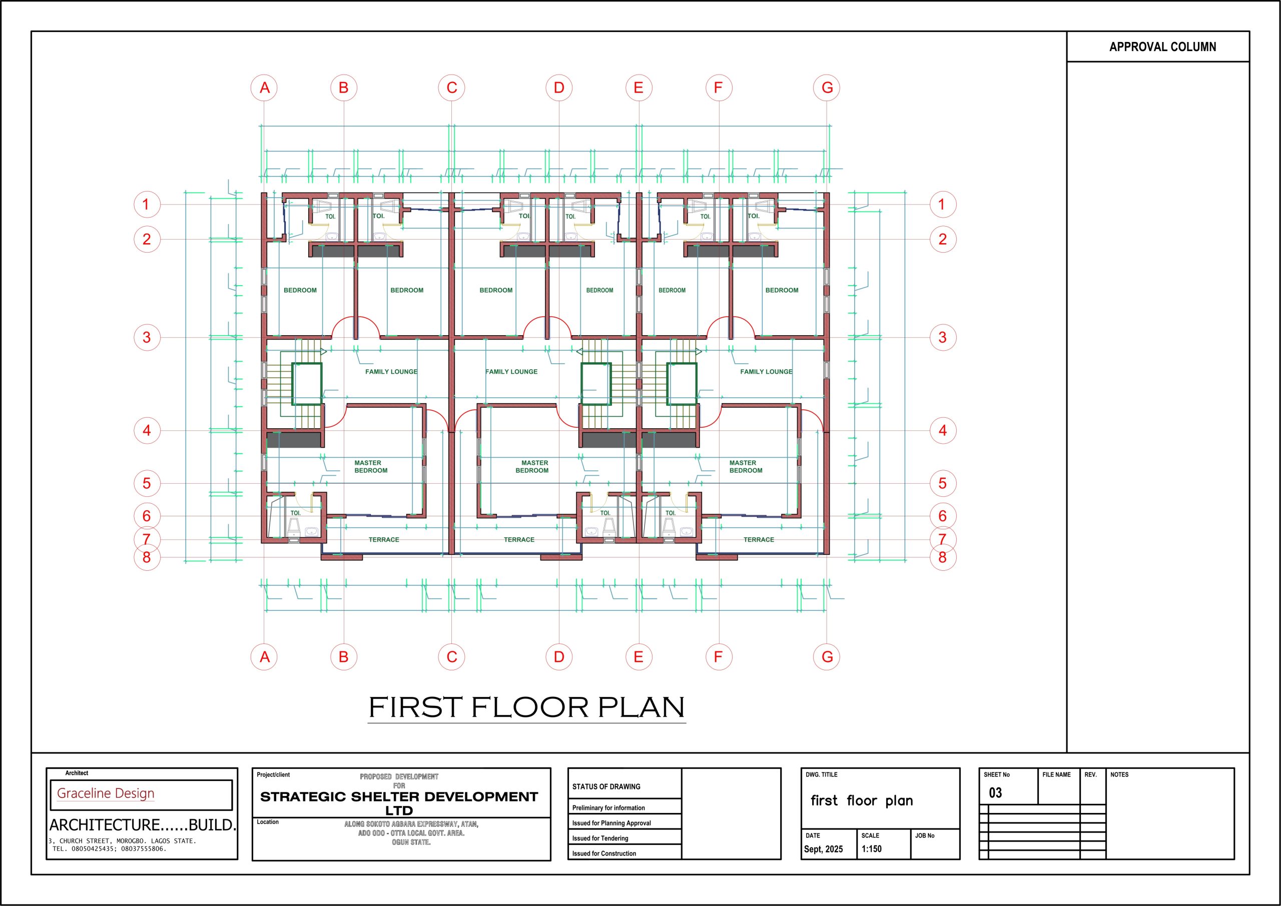 Terrace Royal First Flour Plan 3D