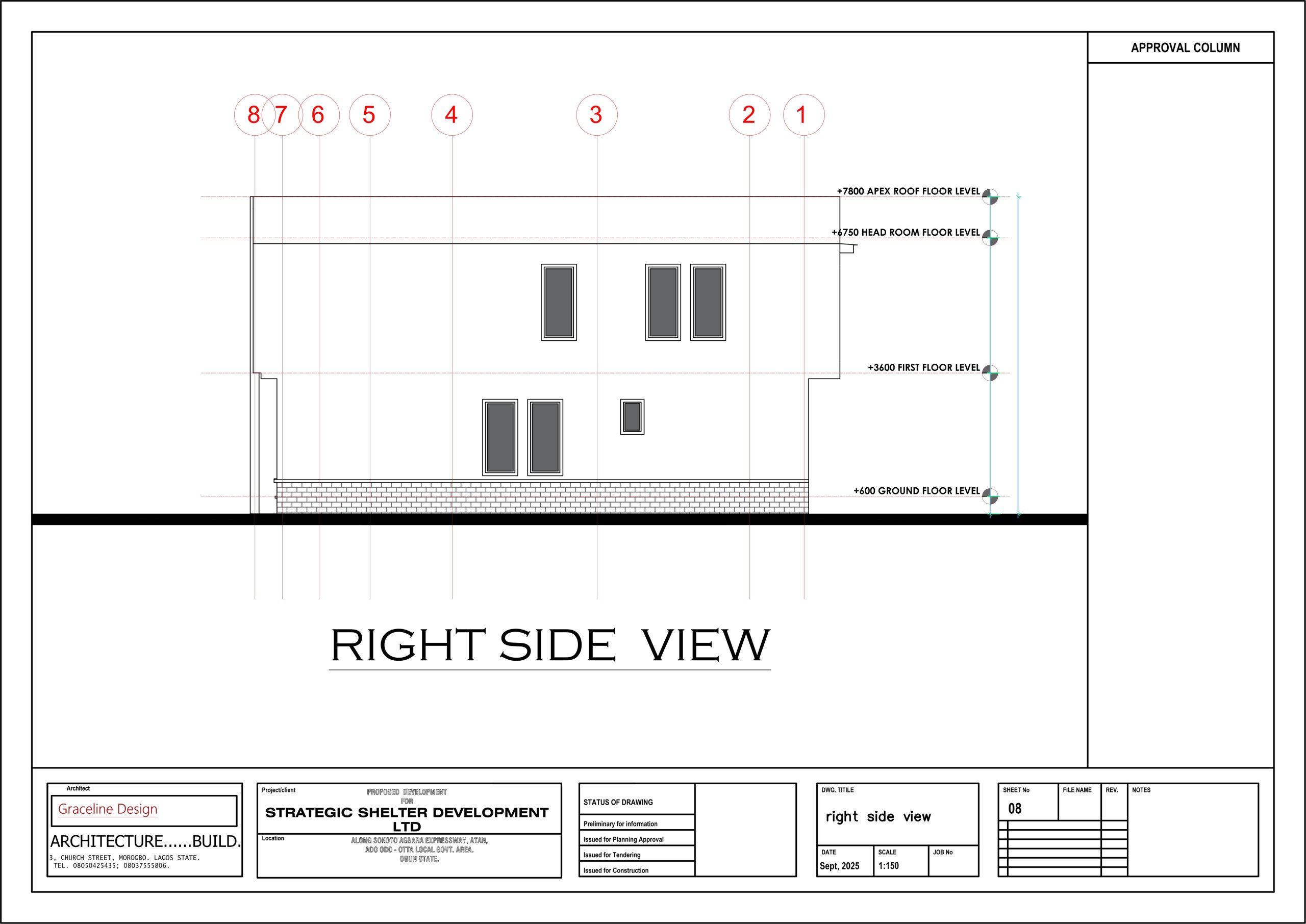 Terrace Royal Right Side View 3D