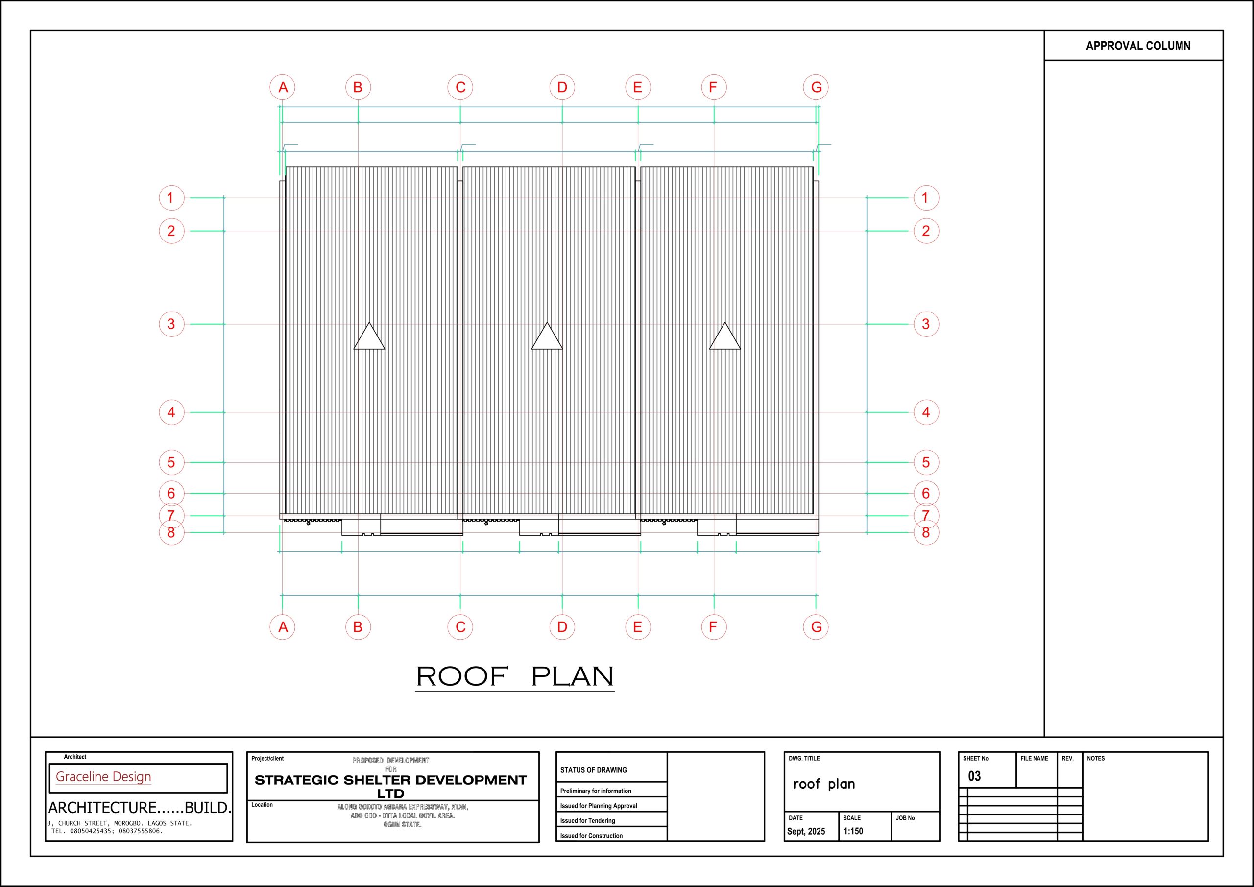 Terrace Royal Roof Plan 3D